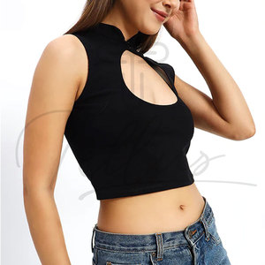 Crop top pour femme personnalisé selon votre propre design, taille plus, crop top pour femme le plus vendu - Product Image 3