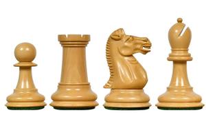 Juego de ajedrez Staunton Nimzovich vintage de 1915–1925 en ébano y madera de boj, Rey de 3.75 pulgadas con estampado en el lado del Rey, al mejor precio - Product Image 3