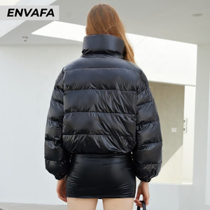 Manteau d'hiver en duvet pour femme, veste coupe-vent, vestes pour femmes, manteaux d'hiver pour femmes, vente en gros, veste matelassée personnalisée, manteau personnalisé, ODM - Product Image 3