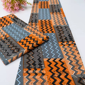 Tissu en Coton 100% Imprimé Wax Africain Nigérian en Gros, Motif Vibrant pour Vêtements de Mode, Afrique du Sud - Product Image 1