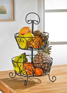 Corbeille à fruits en fer écologique, minimaliste, en fil métallique, pour le comptoir de cuisine, la table à manger, la décoration de la maison - Product Image 6