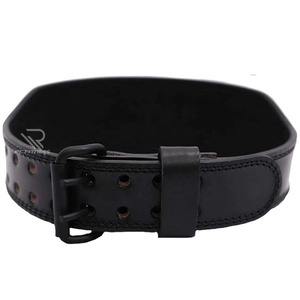 Ceinture de musculation en cuir véritable, robuste, pour l'entraînement en salle de sport, les squats, les soulevés de terre, la musculation et les exercices de force - Product Image 5