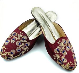 Nuevo Producto de Primera Calidad, Disponible en Todos los Colores y Tallas, Khussa para Mujer, Calzado Interior Plano y Ligero, Khussa sin Talón para Mujer - Product Image 4