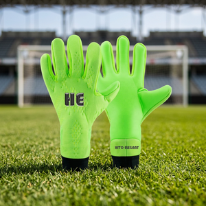 Gants de gardien de but en latex avec protection des doigts, gants de gardien de but professionnels, logo en caoutchouc avec sangle élastique - Product Image 2