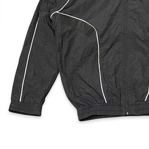 High Sales Custom Logo Black With Panels Men's Nylon <b>Wind</b> <b>Breaker</b> Pants Sets For Summer Quick Dry Vintage Set Streetwear Jackets - Product Image 6