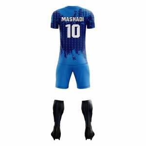Vêtements de sport grande taille à séchage rapide, maillots de football à manches courtes, col rond, impression par sublimation, vente en gros pour équipes de football - Product Image 6