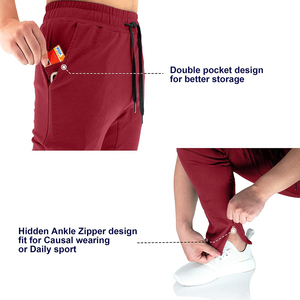 Men Performance <b>Training</b> Pants <b>Trouser</b> With Hidden Ankle Zip And Double Pocket Design For Better Storage For Functional Work - Product Image 4