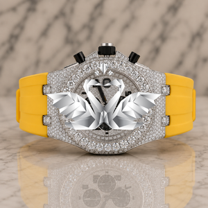 Men's Luxury Moissanite Diamond Watch Full Pave Handset VVS Stones Bracelet Watch - Product Image 1