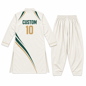 Custom <b>Men's</b> Sublimation <b>Shalwar</b> <b>Kameez</b> Sports Uniform OEM Traditional Pakistani Wear - Product Image 5