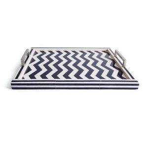 Premium Resin Inlay Rectangular Serving Tray Handmade Durable Classic Design Customizable Color/Logo/Packing Functional - Product Image 1