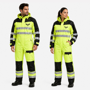2026 High Visibility Waterproof Work Coverall Reflective Safety Rain Suit Unisex Industrial Protective <b>Overall</b> - Product Image 1