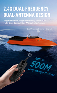 Barco Cebador de <span class=keywords><strong>Fibra</strong></span> de Carbono Anticolisión de 500M y 2KG con Luces Nocturnas, Control de Crucero y <span class=keywords><strong>Buscador</strong></span> de Peces para Pesca Nocturna - Product Image 6