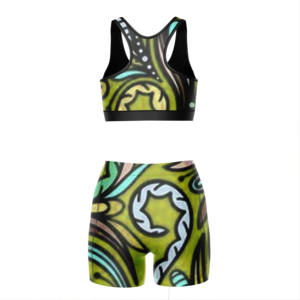 Conjunto Deportivo de 2 Piezas para Mujer, Personalizado al por Mayor, Transpirable, para Yoga, Running y Entrenamiento, con Sujetador Deportivo y Pantalones Cortos de Cintura Alta, Ropa Deportiva para Gimnasio y Fitness - Product Image 4