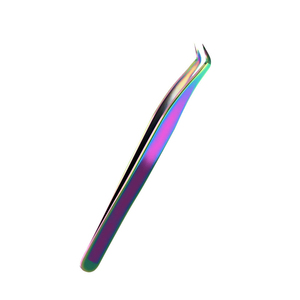 Pince à épiler pour cils en acier inoxydable de couleur grise, prix compétitifs, volume élevé, légère, précision, pour extensions de cils - Product Image 6