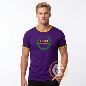 T-shirt personnalisé Omega en jersey solide, imprimé par transfert thermique, col rond, manches courtes, pour fraternité grecque Psi Phi, haute qualité - Product Image 3
