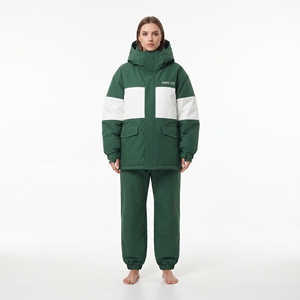 Ensemble de combinaison de ski imperméable à capuche pour femme, veste et pantalon coupe-vent pour l'hiver, vêtements d'extérieur respirants - Product Image 5