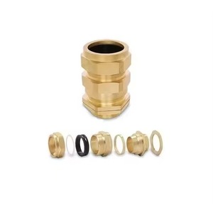 Strong Grip Brass <b>Cable</b> Glands Vibration Proof <b>with</b> <b>Lock</b> Nut and Dome Cap for Cover India Brass <b>Cable</b> Gland - Product Image 1