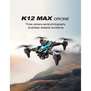 K12Max Mini Foldable RC Drone Brushless Motor Quadcopter 12min Flight Time for Beginners <b>Remote</b> Control Camera Commercial Drones - Product Image 4