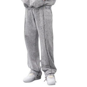 Nouveau à la mode lavage à l'acide hommes personnalisation pull survêtements meilleure vente conception respirante 420gsm quantité en vrac pour les hommes - Product Image 4