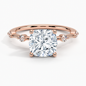Anillo de compromiso de lujo para mujer con diamante moissanita de cuatro puntas y engaste múltiple redondo de plata 925, regalo de moda para eventos nupciales - Product Image 5