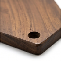 Planche à découper en teck en forme de maison unique, antibactérienne, durable, asymétrique, écologique, pour charcuterie