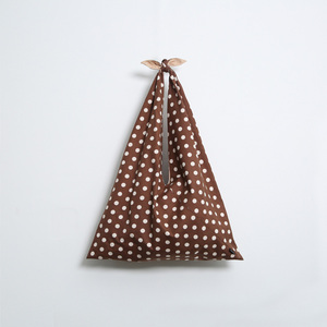 [SO,ON DESIGN] Tie-<b>strap</b> <b>Shoulder</b> Bag : Dot / Stripe Tie <b>Strap</b> <b>Shoulder</b> Bag Reversible Tote Canvas Daily Eco Crossbody Korea - Product Image 3