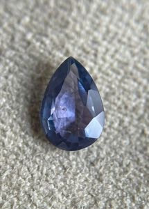 Saphir bleu naturel non chauffé, saphir bleu taille poire. Saphir en vrac. - Product Image 3