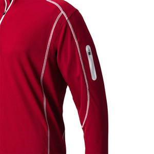 Nouvel Arrivage T-shirt de Sport Unisexe à Manches Longues et Fermeture Éclair 3/4, Vêtement de Sport, Entraînement, Fitness, Séchage Rapide, Respirant, Personnalisable à l'Avant - Product Image 4