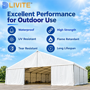 Bâche imperméable en tissu enduit PVC ignifuge 1000D 650GSM haute résistance pour camion et tente - Product Image 6