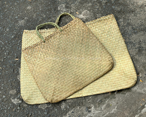 Grand Sac Kete Tressé en Jonc de Mer, Sac Kete Maori Tressé, Sac Fourre-tout Durable, Sac en Lin Tressé à la Main, Petite Taille, Directement de l'Usine au Vietnam - Product Image 2