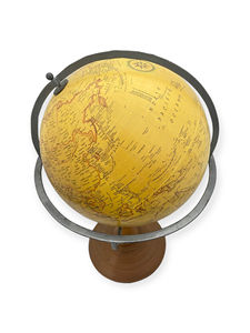 Globe terrestre décoratif Art Déco sur base métallique rotative pour la maison, le bureau, les cadeaux de remise de diplôme et d'anniversaire - Product Image 2