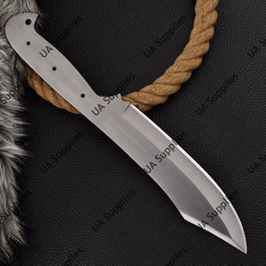 ใบมีดเปล่าสำหรับทำมีดสกินเนอร์แบบสั่งทำพิเศษ OEM ปลายหยดน้ำ ขัดเงาเต็มใบ แข็งระดับ 58 HRC ผลิตจากเหล็กคาร์บอน 1095 สำหรับกิจกรรมกลางแจ้ง ตั้งแคมป์ ล่าสัตว์ - Product Image 3