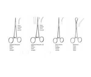 Pinzas Halstead para Mosquitos, Curvas y Rectas, Tijeras Hemostáticas, Instrumentos Médicos Quirúrgicos - Product Image 5