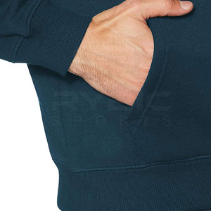 Haut de sport athlétique à motif uni pour homme, sweat à capuche imprimé, anti-humidité, respirant, vêtement de sport actif, vêtement d'extérieur à capuche - Product Image 5