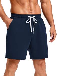 Pantalones Cortos Clásicos Cómodos para Hombre, 100% Algodón, Resistentes al Viento, de Secado Rápido, Transpirables, Hasta la Rodilla, con Cierre de Cordón, Casuales, para Verano, Playa y Deportes - Product Image 2