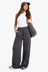 Pantalones Anchos de Estilo Vintage, Pantalones de Lona de Algodón Ecológicos, Cintura Alta, Corte Holgado, Largos, Casuales, para Invierno - Product Image 4