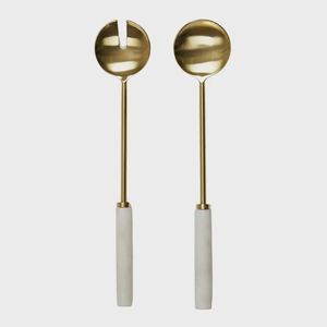 Professional Catering Grade Metal Salad Server Spoon And Fork For Banquet Hall And Event Management - Product Image 4
