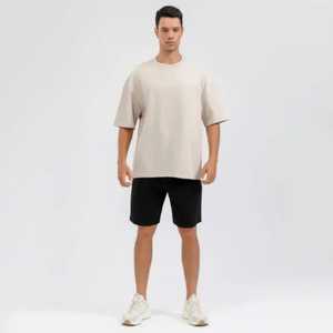 Men's <b>White</b> Cotton Short Sleeve T-Shirt Regular Fit O-Neck Casual Jersey <b>Plain</b> Dyed Solid Color Blank Design - Product Image 6