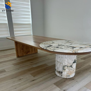 Tables à <span class=keywords><strong>manger</strong></span> en marbre de luxe KT STONE, table à <span class=keywords><strong>manger</strong></span> en pierre <span class=keywords><strong>pour</strong></span> la maison, <span class=keywords><strong>salle</strong></span> à <span class=keywords><strong>manger</strong></span>, <span class=keywords><strong>cuisine</strong></span>, hôtel, appartement, décoration de meubles en marbre - Product Image 2