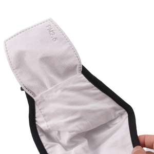 Masque imprimé personnalisé avec dessin animé, masque anti-poussière en coton noir, masques faciaux pour adultes, masque facial réutilisable à la mode, lavable - Product Image 2