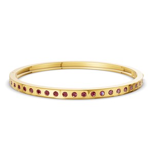 สร้อยข้อมือแบบเปิดได้ประดับเพชรคอนยัคสีทอง14K สุดอินเทรนด์สุดพิเศษพร้อมตัดกลม - Product Image 4