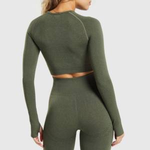 Conjunto Deportivo Personalizado 2026: Leggings Ligeros de Cintura Alta con Control Abdominal y Pierna Ancha, y Sujetador Deportivo Sexy - Product Image 6