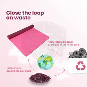 Tapis de yoga en PVC haute densité de qualité supérieure, surface antidérapante, tapis d'exercice pour la salle de sport, l'entraînement à domicile - Product Image 2