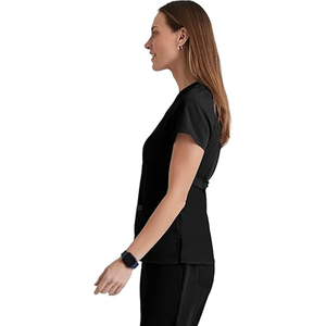 Uniformes Médicos de Manga Corta para Hombre, Conjuntos de Uniformes de Hospital a la Moda, Tejido de Spandex/Poliéster con Detección de Agujas - Product Image 3