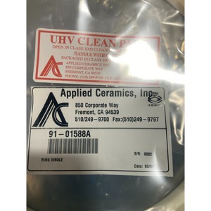 Applied <b>Ceramics</b> 91-01588A <b>RING</b> SINGLE, 114048 - Trusted Global Legacy Semiconductor Equipment and Parts at - Product Image 3