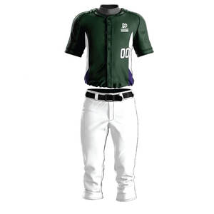 Tenue d'équipe professionnelle de baseball, uniforme numérique de haute qualité, séchage rapide, léger, couleurs personnalisables, logo, 100% polyester - Product Image 1