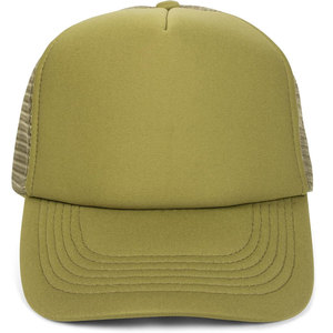 Olive Green Trucker <b>Cap</b> Mesh Back 6-Panel Adjustable Unisex Casual <b>Hat</b> Spring Summer Style - Product Image 5