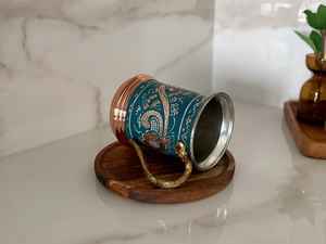 Tazas de Cerveza Metálicas Hechas a Mano, Ecológicas, para Moscow Mule, Reutilizables, Antiderrames, 400 ml, Diseño Clásico, para Bar y Hogar - Product Image 5