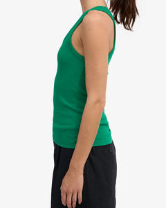 Camiseta sin mangas sexy para mujer, con encaje, botones, cuello redondo, licra/poliéster, diseño personalizado, deportiva, para gimnasio. - Product Image 4