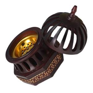Decorative Metal Bakhoor Incense <b>Burner</b> <b>for</b> Arabic Fragrance Eco-Friendly Trending Design Wholesale Incense Bakhoor Holder - Product Image 4